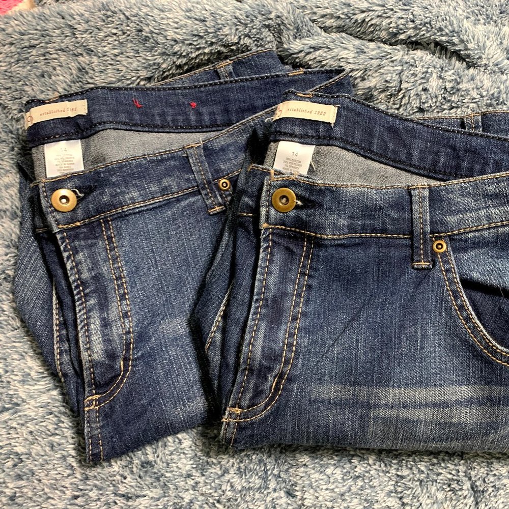 2 Pair of Dressbarn Womens Jeans Size 14